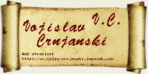 Vojislav Crnjanski vizit kartica